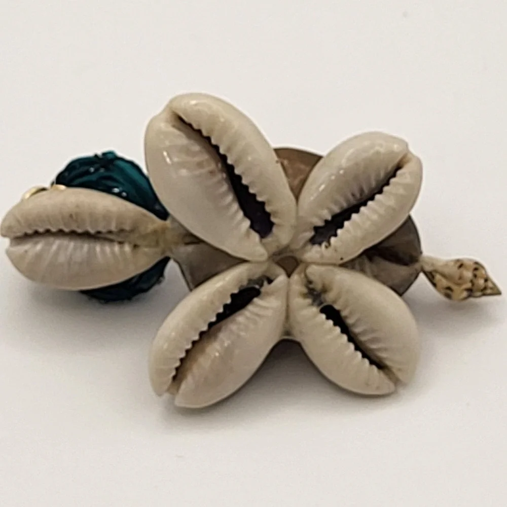 Handcrafted Shell Googly Eye Turtle Figurine Blue Hat Gold Glasses Miniature